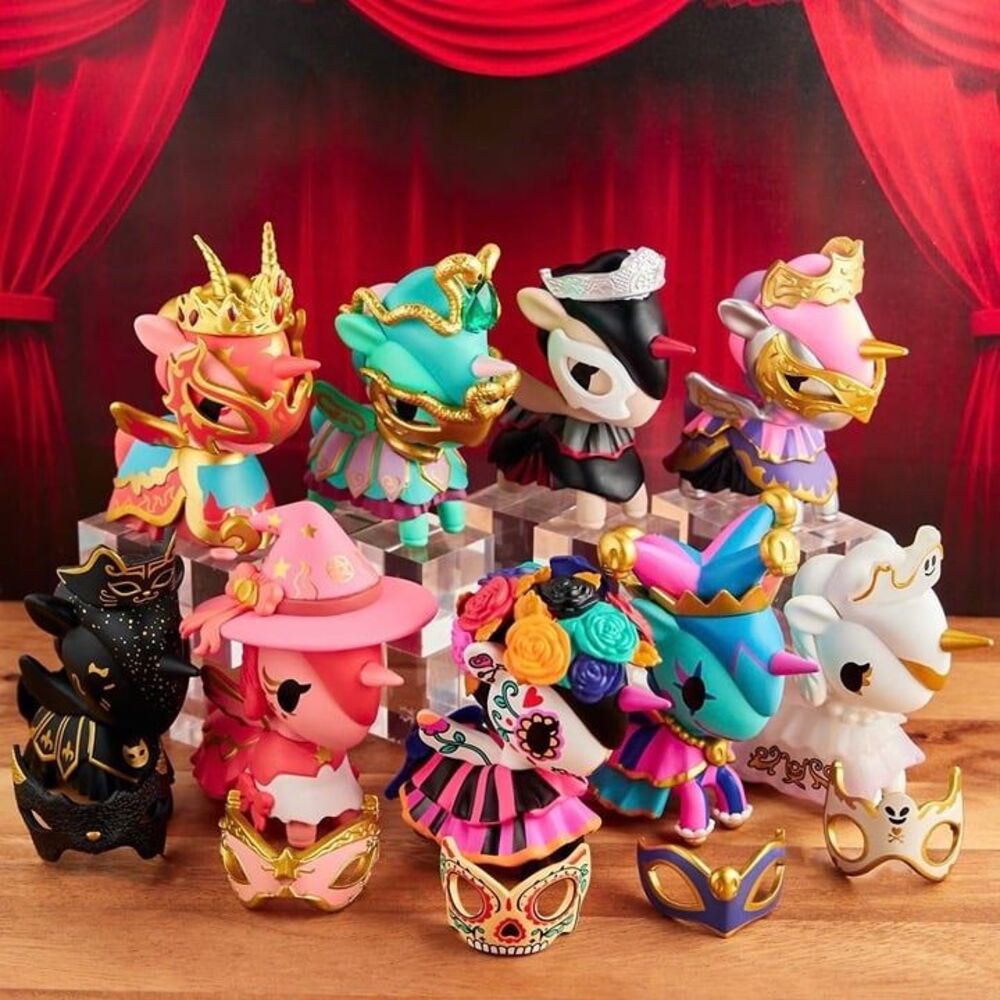 tokidoki Masquerade Unicorno Series Full Set w/Chaser